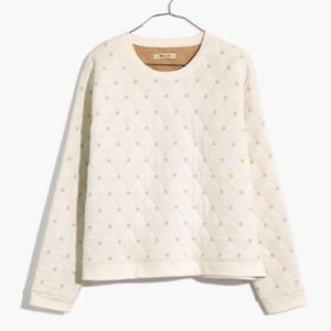 Madewell Quilted Swing Sweatshirt